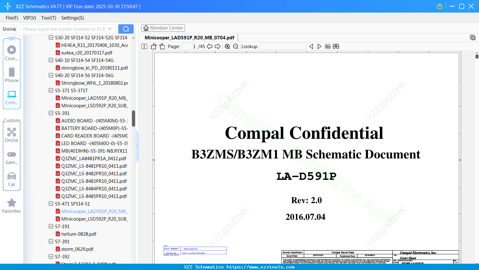 Laptop ACER Minicooper_LAD591P_R20_MB_0704
